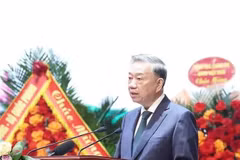 El secretario general del Partido Comunista de Vietnam, To Lam, interviene en el VII Congreso de emulación patriótica de la Asociación de Veteranos de la Guerra de Vietnam. (Foto: VNA)