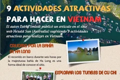 Nueve actividades atractivas para hacer en Vietnam