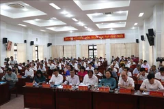 En la XVIII Conferencia del Comité partidista de la provincia vietnamita de Ben Tre (Fuente: VNA)