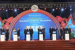 En la inauguración de la Feria Internacional de Comercio y Turismo Vietnam - China (Fuente: VNA)