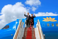 [Fotos] Presidente de Vietnam inicia visita a Rusia 