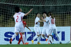 [Fotos] La selección femenina de fútbol vietnamita ganó boleto a la Copa Asiática