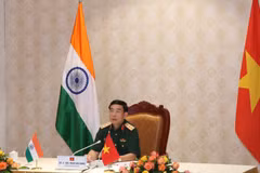 Ministro de Defensa de Vietnam conversa con su homólogo indio