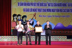 Canto sli de etnia Nung en Bac Kan, patrimonio intangible de Vietnam