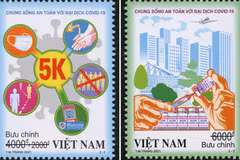Presentan segundo conjunto de sellos postales sobre COVID-19 en Vietnam