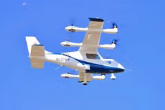 El taxi volador de vehículo aéreo personal/de pasajeros opcionalmente pilotado (OPPAV), fabricado por el Instituto de Investigación Aeroespacial de Corea del Sur y Hyundai Motors Company (Foto: thejakartapost.com)