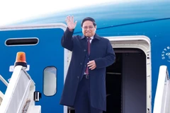 El primer ministro de Vietnam, Pham Minh Chinh, llega a Kazán para asistir a Cumbre de los BRICS. (Fuente: VNA)