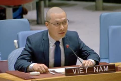 El ministro consejero Nguyen Hoang Nguyen, representante permanente adjunto de Vietnam ante la ONU. (Foto: VNA)
