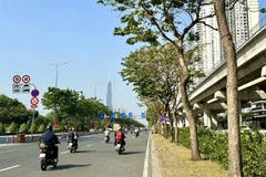 Un tramo de la calle Vo Nguyen Giap atraviesa la ciudad de Thu Duc, en Ciudad Ho Chi Minh. (Foto: VNA)