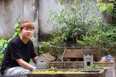 Con pasión desde la infancia y amor por la cultura vietnamita, Truong Van Bo ha creado miniaturas que simulan la arquitectura vietnamita.