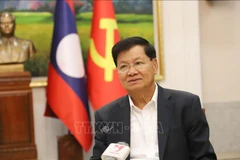 El secretario general del Partido Popular Revolucionario (PPRL) y presidente de Laos, Thongloun Sisoulith, visitará Vietnam del 10 al 13 de este mes. (Fuente: VNA)