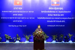 Efectúan acto conmemorativo por aniversario de nexos amistosos Vietnam- Laos