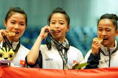 Ondea la bandera vietnamita en los Juegos Asiáticos Bajo Techo en Turkmenistán