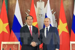 Visita oficial de presidente vietnamita: reflejo de desarrollo de relaciones en máximo nivel con Rusia