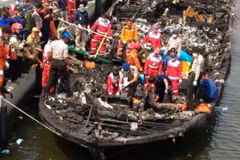 Incendio de ferry deja cinco muertos en Indonesia 