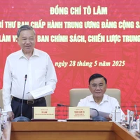 El secretario general del Partido Comunista de Vietnam (PCV), To Lam habla en el evento (Fuente: VNA)