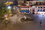 La zona de la fuente en la plaza Dong Kinh-Nghia Thuc. (Fuente: VNA)