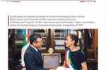 Foto publicada en el medio Voces Del Periodista del encuentro entre el embajador vietnamita en México, Nguyen Van Hai, y la presidenta anfitriona, Claudia Sheinbaum. (Captura de pantalla/VNA)
