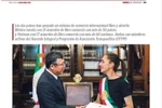 Foto publicada en el medio Voces Del Periodista del encuentro entre el embajador vietnamita en México, Nguyen Van Hai, y la presidenta anfitriona, Claudia Sheinbaum. (Captura de pantalla/VNA)