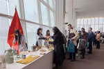 El mostrador de café vietnamita es popular entre los amigos internacionales en la sede de la ONU. (Fuente: VNA)