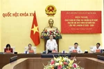 El presidente de la Asamblea Nacional de Vietnam, Tran Thanh Man, habla en el evento. (Fuente: VNA)
