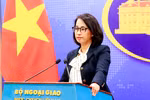 La portavoz del Ministerio de Relaciones Exteriores, Pham Thu Hang. (Fuente: VNA)