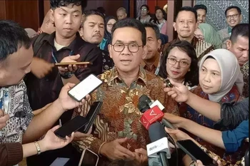 El Ministro de Comercio de Indonesia, Budi Santoso, durante la Ceremonia de Clausura de la Exposición Comercial de Indonesia (TEI) 2025 en el ICE BSD, Tangerang. (Foto: jakartaglobe.id)