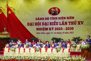 El Comité del Partido Comunista de Vietnam en Dien Bien enfoca su XV Asamblea para el mandato 2025-2030 en un modelo de crecimiento verde, inteligente y sostenible. (Foto: VNA)