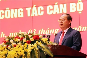 Quan Minh Cuong designado secretario del Comité del Partido de Quang Ninh.(Foto: VNA)