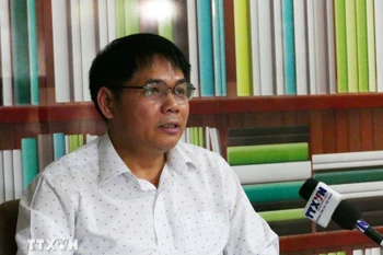 El vicepresidente de la Asociación de Empresarios Vietnamitas en Laos y director general de la empresa NNC Pharma, Hoang Van Quan. (Foto: VNA)