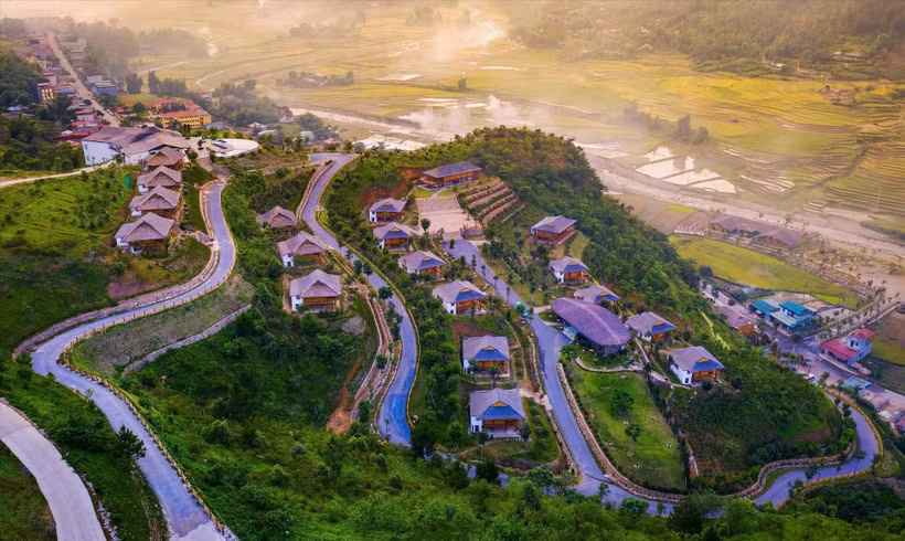 La zona de turismo relajado Le - Chapa en la comuna de Tu Le, distrito de Van Chan. (Fuente: VNA) 
