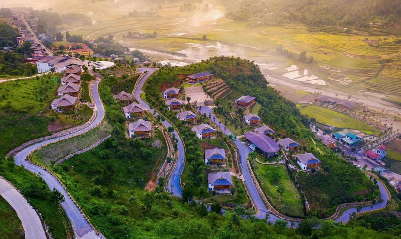 La zona de turismo relajado Le - Chapa en la comuna de Tu Le, distrito de Van Chan. (Fuente: VNA) 