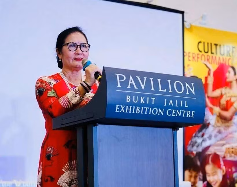 La presidenta de la Asociación de Amistad Malasia-Vietnam, Tran Thi Chang. (Fuente. VNA)