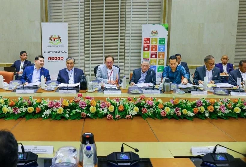 En la reunión del Consejo Nacional de los Objetivos de Desarrollo Sostenible de Malasia (Foto: Malay Mail)