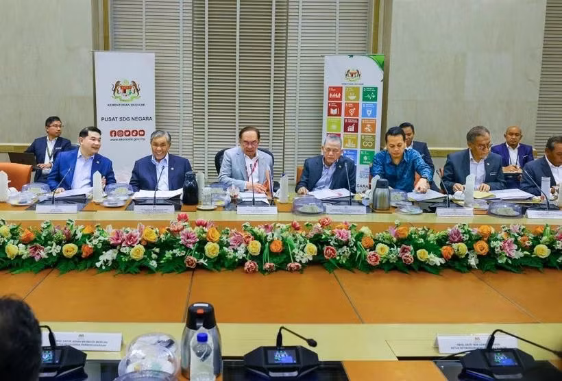 En la reunión del Consejo Nacional de los Objetivos de Desarrollo Sostenible de Malasia (Foto: Malay Mail)