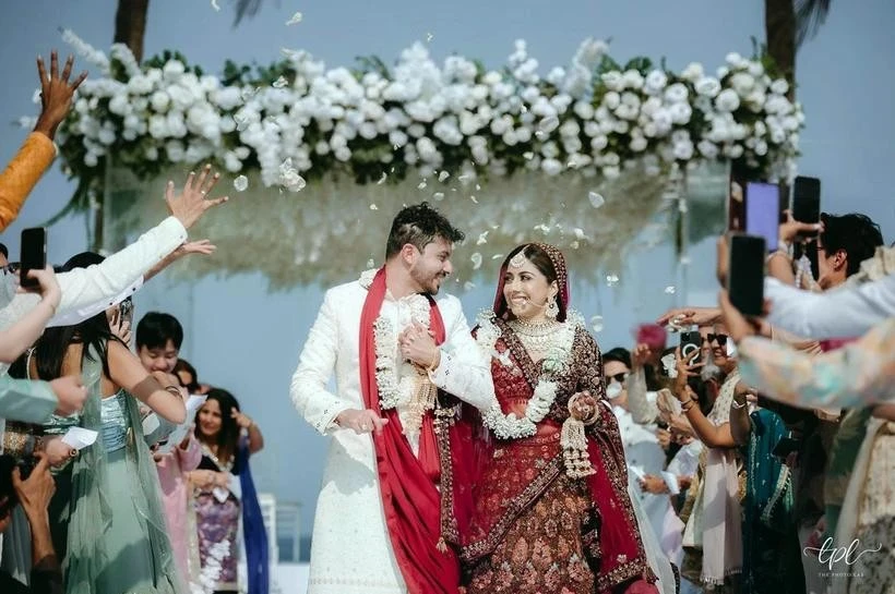 La boda de la pareja india Kulvin Kaur y Dilip Bhagwan celebrada en Da Nang (Fuente: VNA)