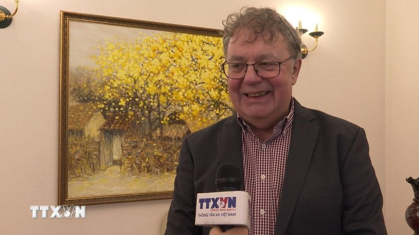 Patrik Köbele, presidente del Partido Comunista de Alemania (Fuente: VNA)