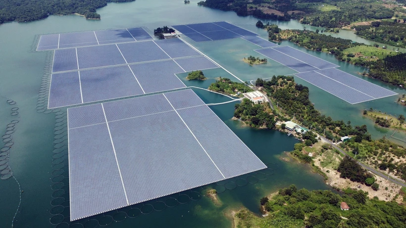 La planta de energía solar Da Mi en la provincia de Binh Thuan (Fuente: VNA) 