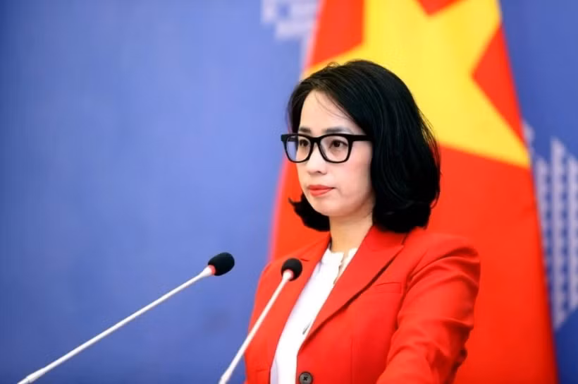 La vocera de la Cancillería, Pham Thu Hang. (Fuente: VNA)