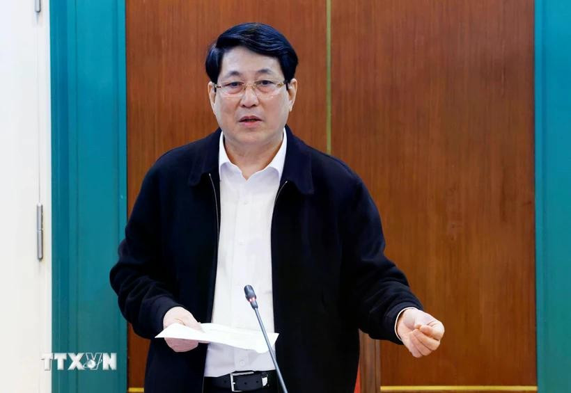 El presidente Luong Cuong en la reunión (Fuente: VNA)