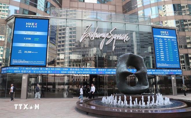 La Bolsa de Valores de Hong Kong. (Foto: VNA)
