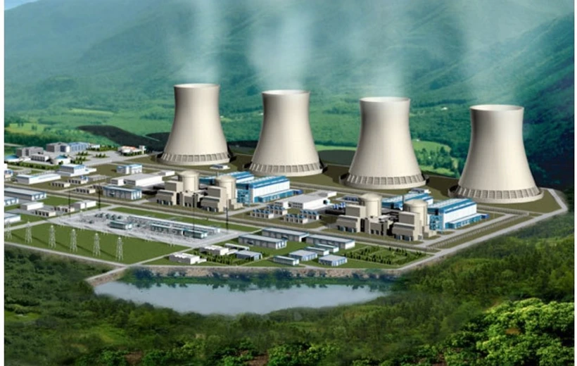 Modelo del proyecto de energía nuclear de Ninh Thuan en 2016. (Foto: baochinhphu.vn)