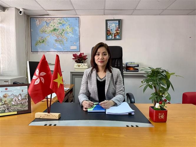 Vu Thi Thuy, cónsul general adjunto y jefa de la Oficina Comercial de Vietnam en Hong Kong. (Fuente: VNA)