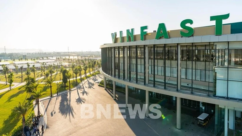 Una fábrica de automóviles de VinFast en la ciudad de Hai Phong (Fuente: BNEWS)