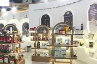 Un stand de Vietnam en la feria (Foto: VNA)