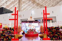 El pabellón de Hue en la feria. (Fuente: VNA)