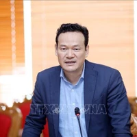 El embajador Mai Phan Dung, jefe de la Misión permanente de Vietnam ante las Naciones Unidas, la Organización Mundial del Comercio (OMC) y otras organizaciones internacionales en Ginebra, en el evento. (Fuente: VNA)