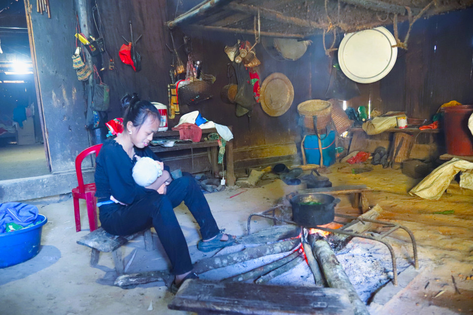 Vida cotidiana de los habitantes de la aldea de Huoi Man. Foto: VNA