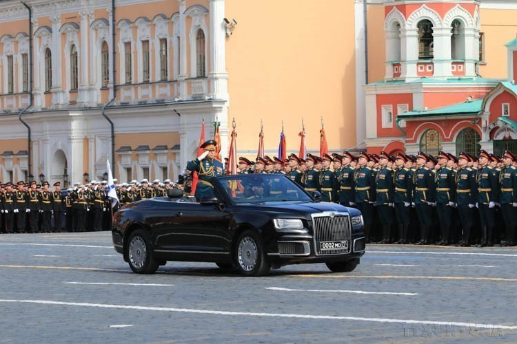 Desfile para celebrar el 77 aniversario de la Victoria sobre el Fascismo (1945 - 2022), en la Plaza Roja de Moscú (Rusia, 9 de mayo de 2022). Foto: VNA