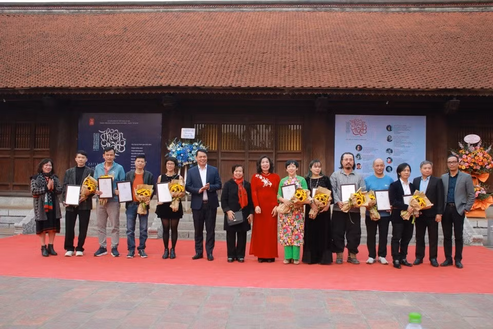 Esta se considera la fuente que produjo las cosas más esenciales de Thang Long y es la columna vertebral de la historia que debe componer el grupo de nueve artistas. (Foto: Vietnam+)